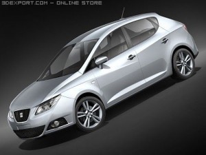 Seat Ibiza 5-door 2009 Modelo 3D