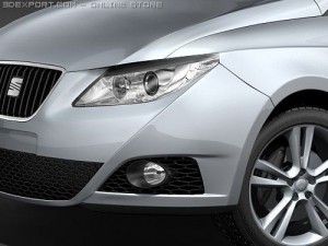 Seat Ibiza 5-door 2009 3D-Modell