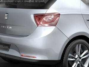 Seat Ibiza 5-door 2009 3D-Modell