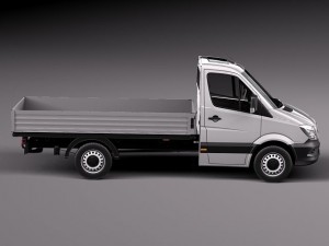 Mercedes-Benz Sprinter Pickup Short 2014 Model 3D