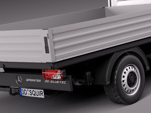 Mercedes-Benz Sprinter Pickup Short 2014 Model 3D