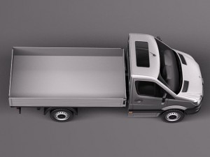 Mercedes-Benz Sprinter Pickup Short 2014 Model 3D