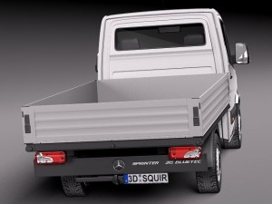 Mercedes-Benz Sprinter Pickup Short 2014 Model 3D
