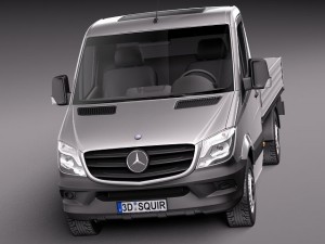 Mercedes-Benz Sprinter Pickup Short 2014 Model 3D