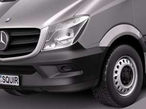 Mercedes-Benz Sprinter Pickup Short 2014 Model 3D