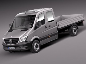 Mercedes-Benz Sprinter Pickup Long 2014 3D Модель