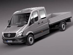 Mercedes-Benz Sprinter Pickup Longo 2014 Modelo 3D