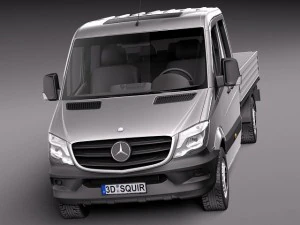 Mercedes-Benz Sprinter Pickup Long 2014 3D Model