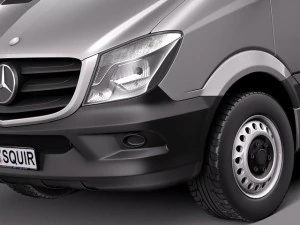 Mercedes-Benz Sprinter Pickup Long 2014 3D Model