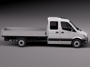 Mercedes-Benz Sprinter Pickup Long 2014 3D Модель
