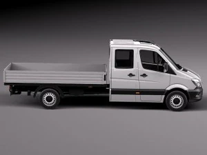 Mercedes-Benz Sprinter Pickup Long 2014 3D Model