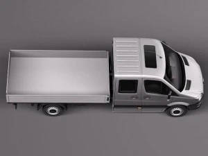 Mercedes-Benz Sprinter Pickup Long 2014 3D Model
