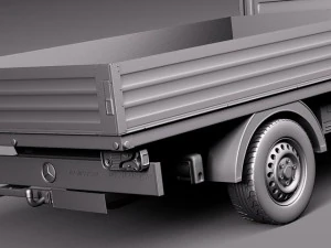 Mercedes-Benz Sprinter Pickup Long 2014 3D Model