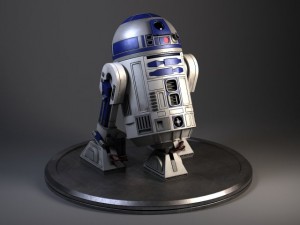 R2D2 Star Wars Droid Robot 3D-Modell