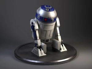 R2D2 Star Wars Droid Robot 3D Model