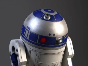 R2D2 Star Wars Droid Robot 3D Model