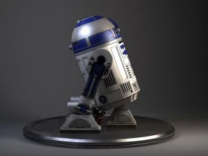 R2D2 Star Wars Droid Robot 3D Model