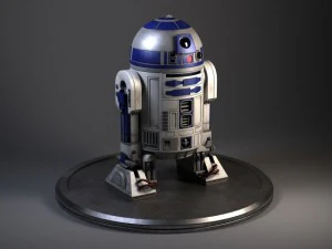 R2D2 Star Wars Droid Robot 3D Model