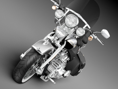 Harley-Davidson Springer FLSTS Heritage 2013 3D Model