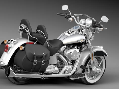 Harley-Davidson Springer FLSTS Heritage 2013 3D Model