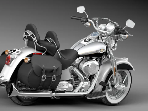 Harley-Davidson Springer FLSTS Patrimonio 2013 Modelo 3D
