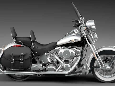Harley-Davidson Springer FLSTS Patrimonio 2013 Modelo 3D