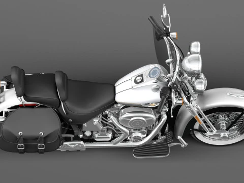 Harley-Davidson Springer FLSTS Patrimonio 2013 Modelo 3D