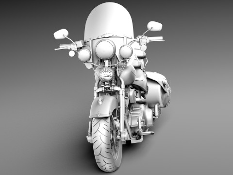 Harley-Davidson Springer FLSTS Heritage 2013 3D Model