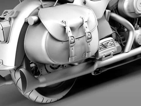 Harley-Davidson Springer FLSTS Patrimonio 2013 Modelo 3D