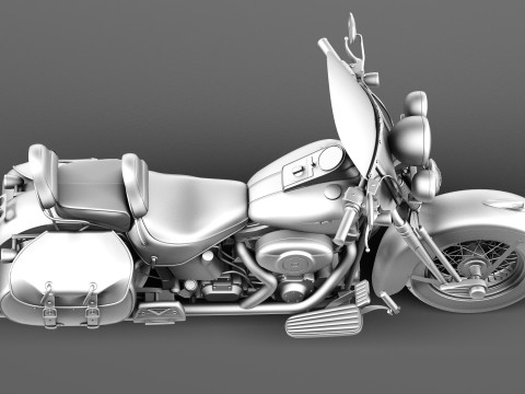 Harley-Davidson Springer FLSTS Heritage 2013 3D Model