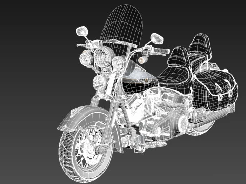 Harley-Davidson Springer FLSTS Patrimonio 2013 Modelo 3D