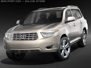 Toyota Highlander 2008 SUV 3D Model