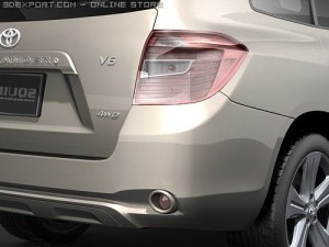Toyota Highlander 2008 SUV 3D Model