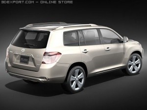 Toyota Highlander 2008 SUV 3D Model