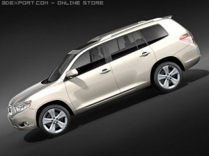 Toyota Highlander 2008 SUV 3D Model