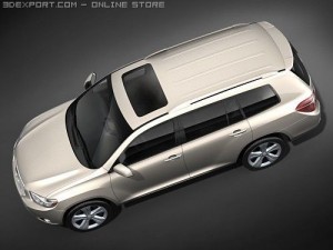 Toyota Highlander 2008 SUV 3D Model