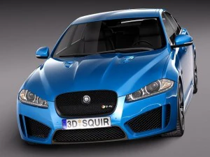 Jaguar XFR S 2014 3D Model