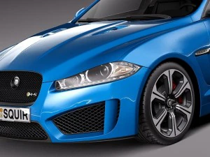 Jaguar XFR S 2014 3D Model