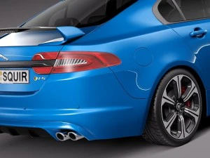 Jaguar XFR S 2014 3D Model