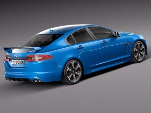 Jaguar XFR S 2014 3D Model
