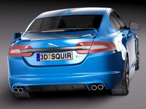 Jaguar XFR S 2014 3D 模型