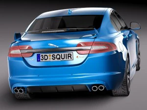 Jaguar XFR S 2014 3D Model