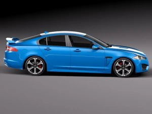 Jaguar XFR S 2014 3D Model