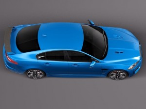 Jaguar XFR S 2014 3D 模型