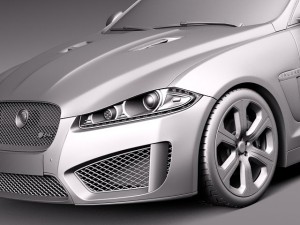 Jaguar XFR S 2014 3D 模型