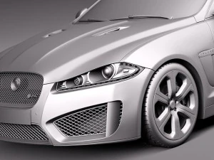 Jaguar XFR S 2014 3D Model