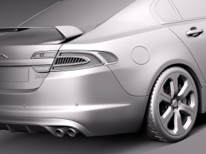 Jaguar XFR S 2014 3D 模型