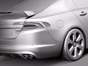 Jaguar XFR S 2014 3D Model