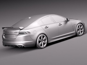Jaguar XFR S 2014 3D 模型