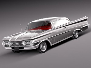 Oldsmobile 88 1959 Coupe 3D Модель